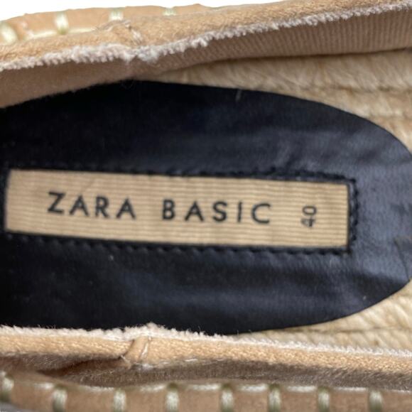 Zara Women's Esparto Black Tan Slip On Espadrilles Size 40 US 9 - Picture 10 of 11